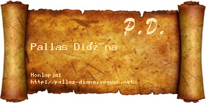 Pallas Diána névjegykártya
